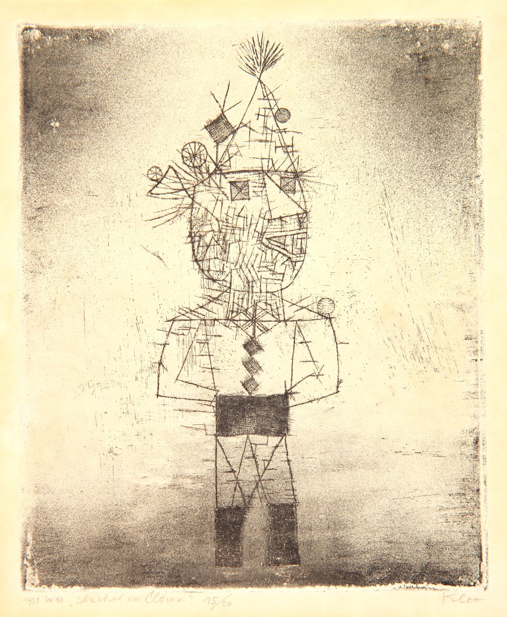Prickle the Clown, or Stachel der Clown by Paul Klee