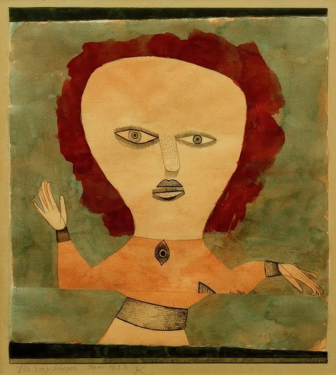 Actor as Woman by Paul Klee