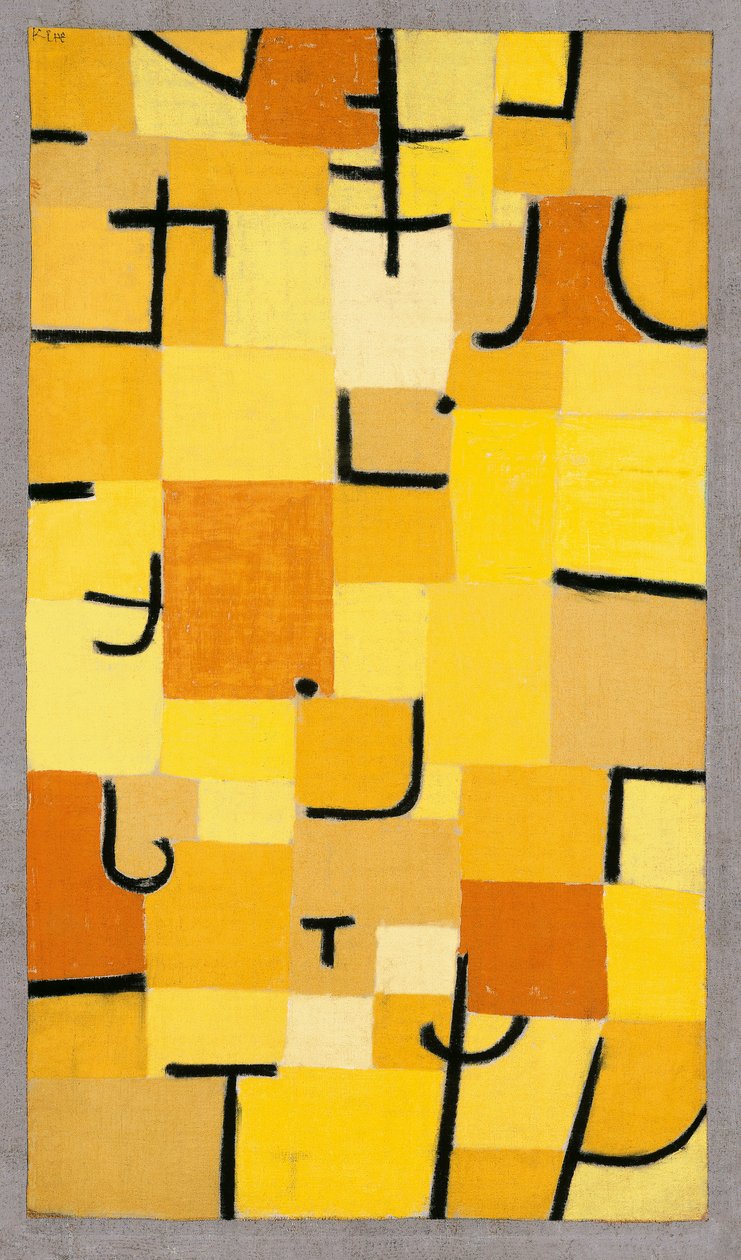 Signs in Yellow by Paul Klee