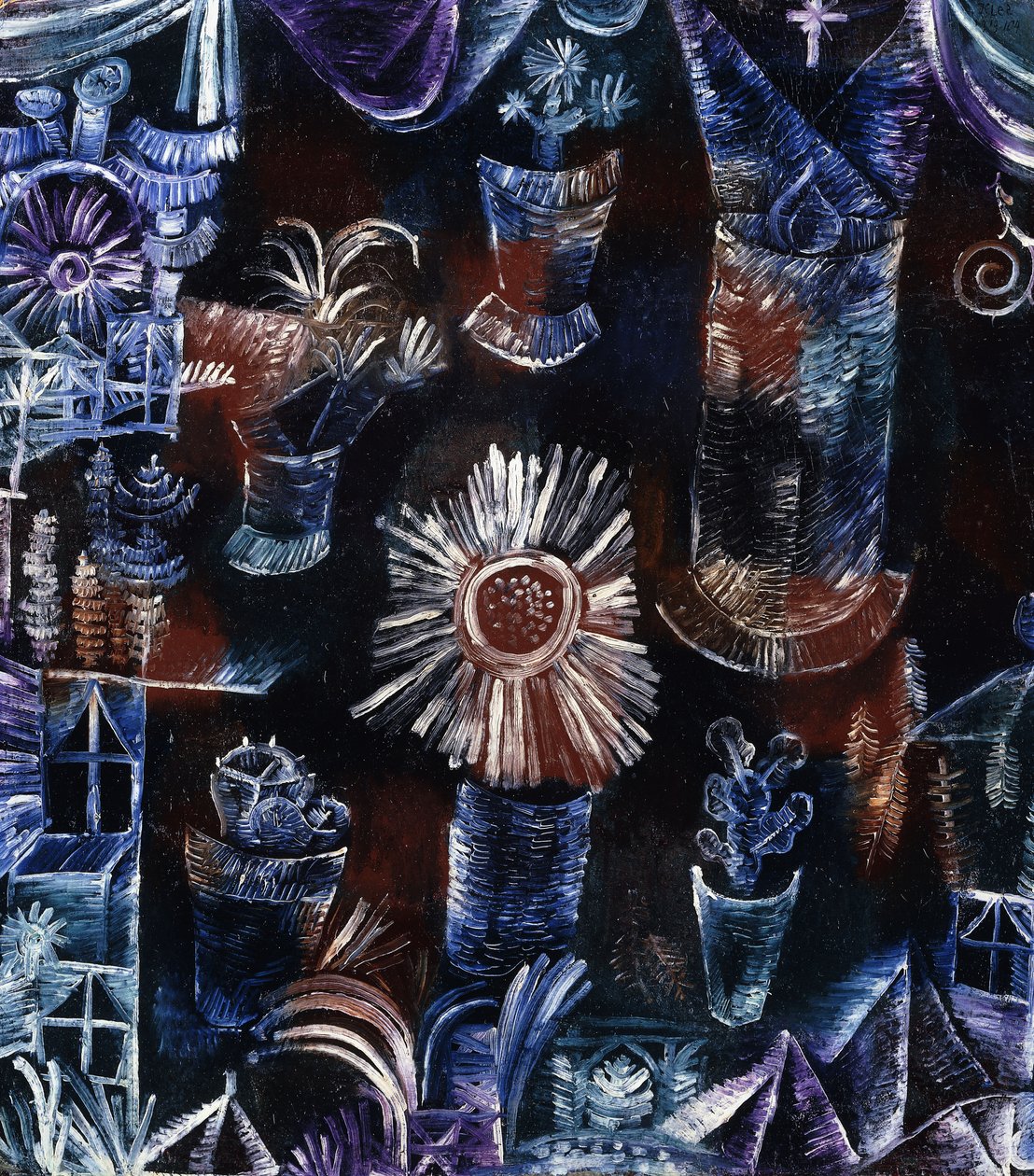 Still-Life with Thistle by Paul Klee