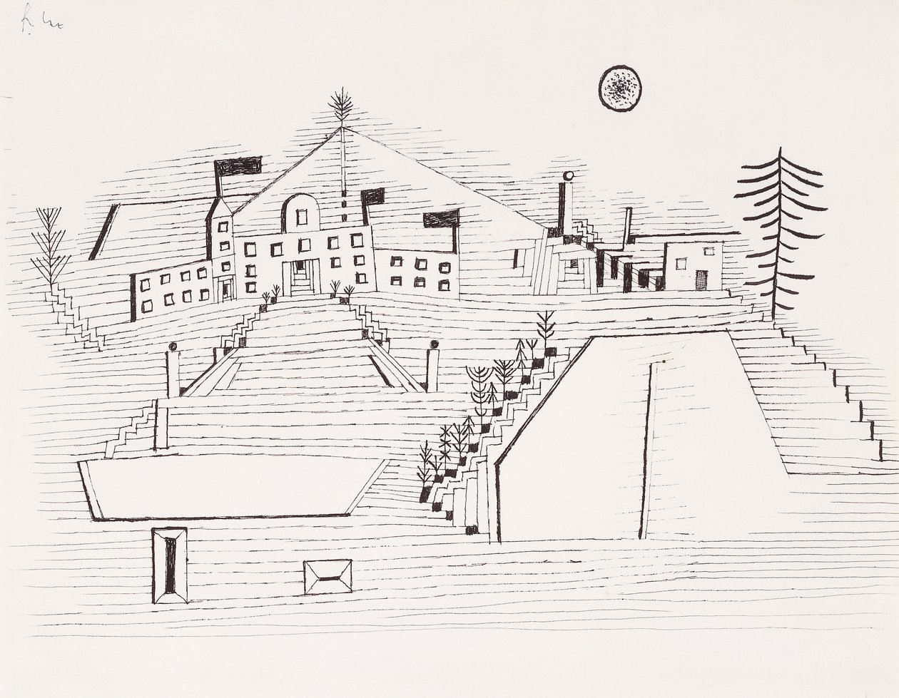 Summer Palace at Beride by Paul Klee