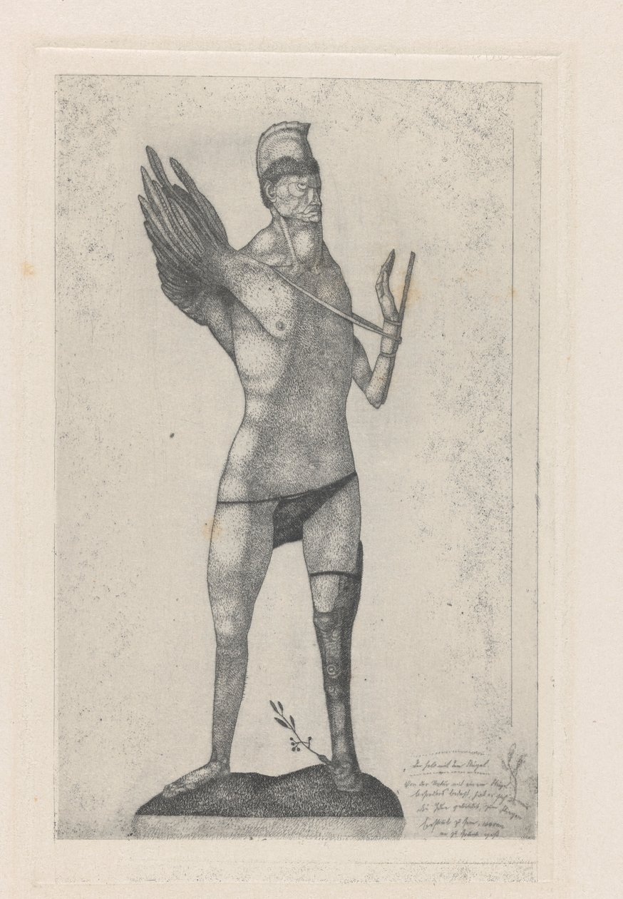 The Hero with the Wing by Paul Klee