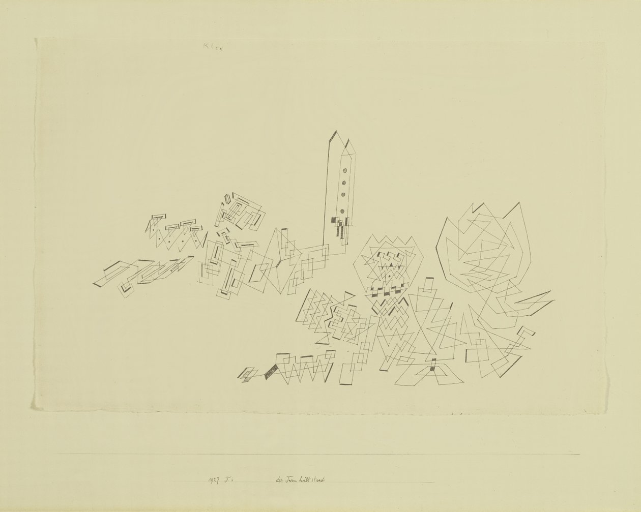 The Tower Withstands Attack by Paul Klee
