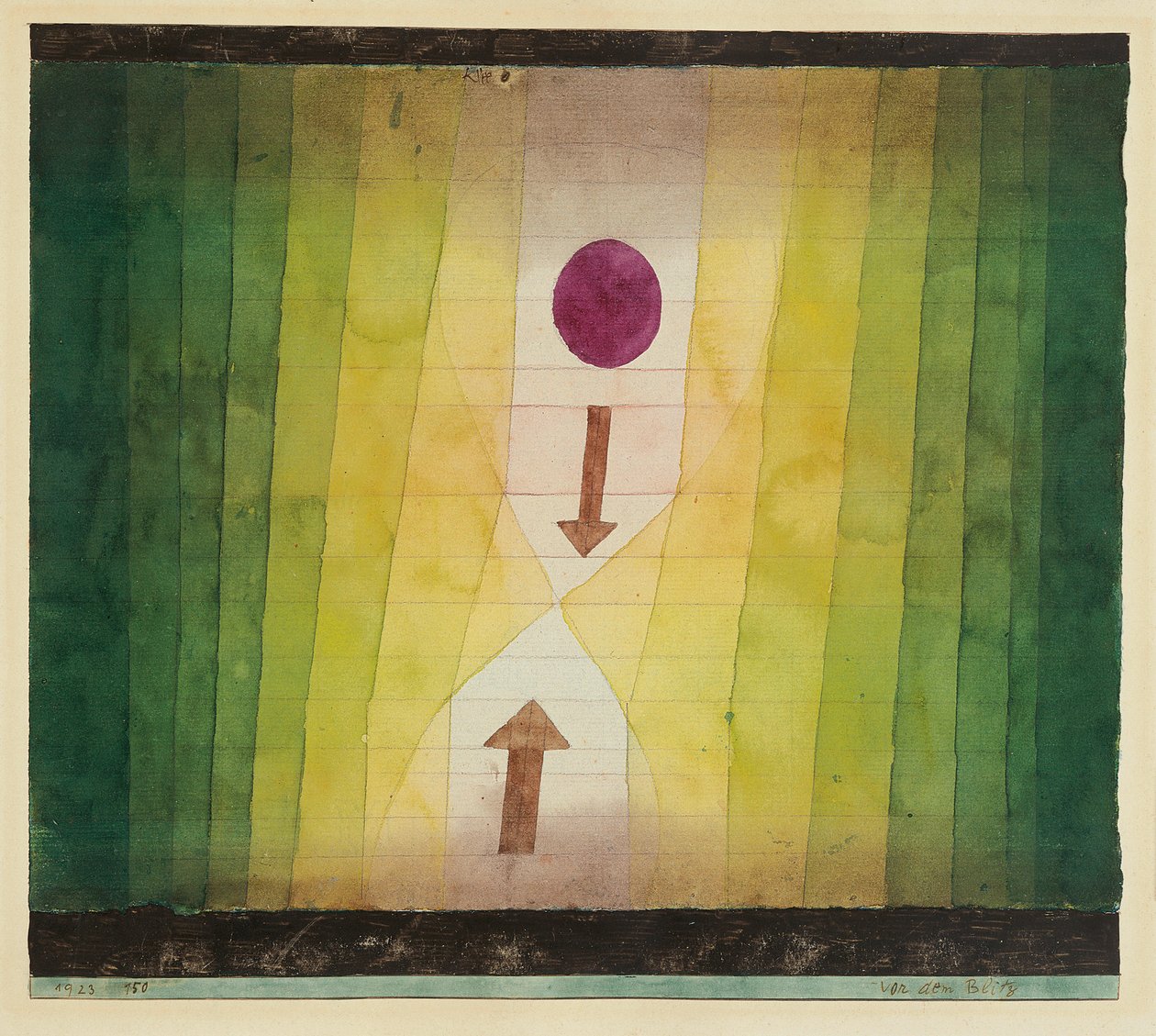 Before the Lightning by Paul Klee