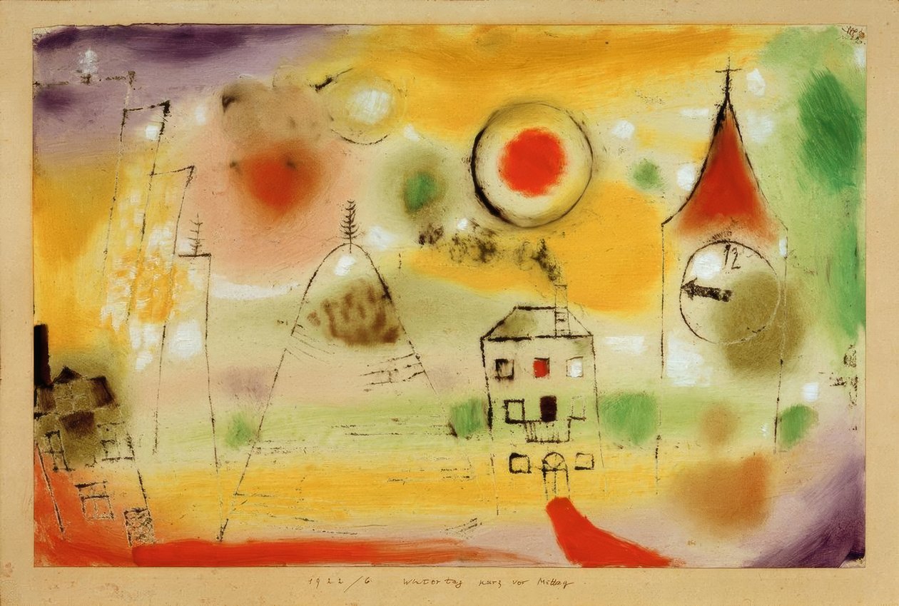 Winter Day Shortly Before Noon by Paul Klee