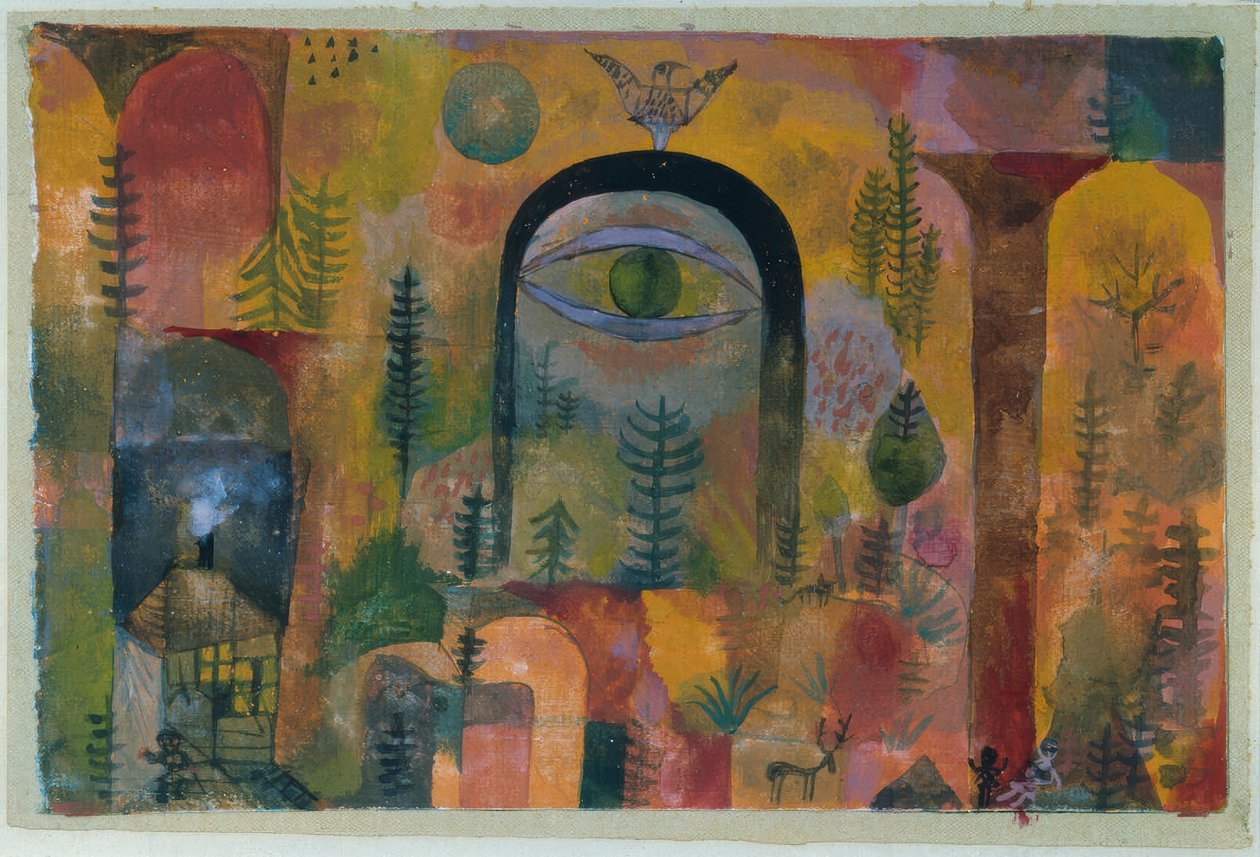 With the Eagle by Paul Klee