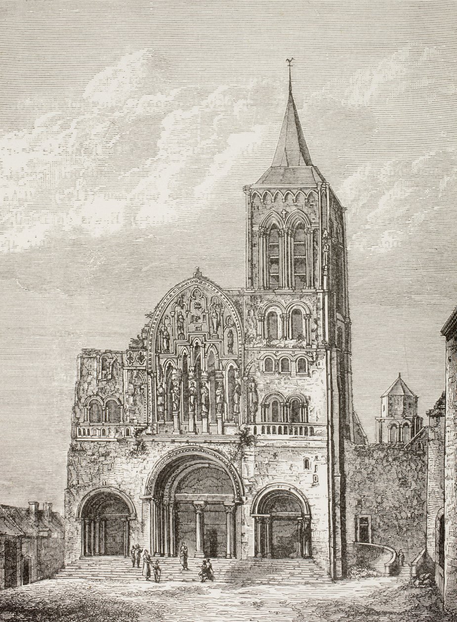 Abbey Church of the Magdelene, Vezelay, France by Paul Lacroix