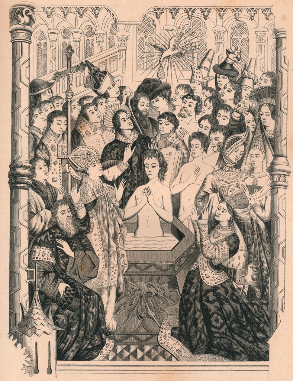 Baptism of King Clovis I by Paul Lacroix