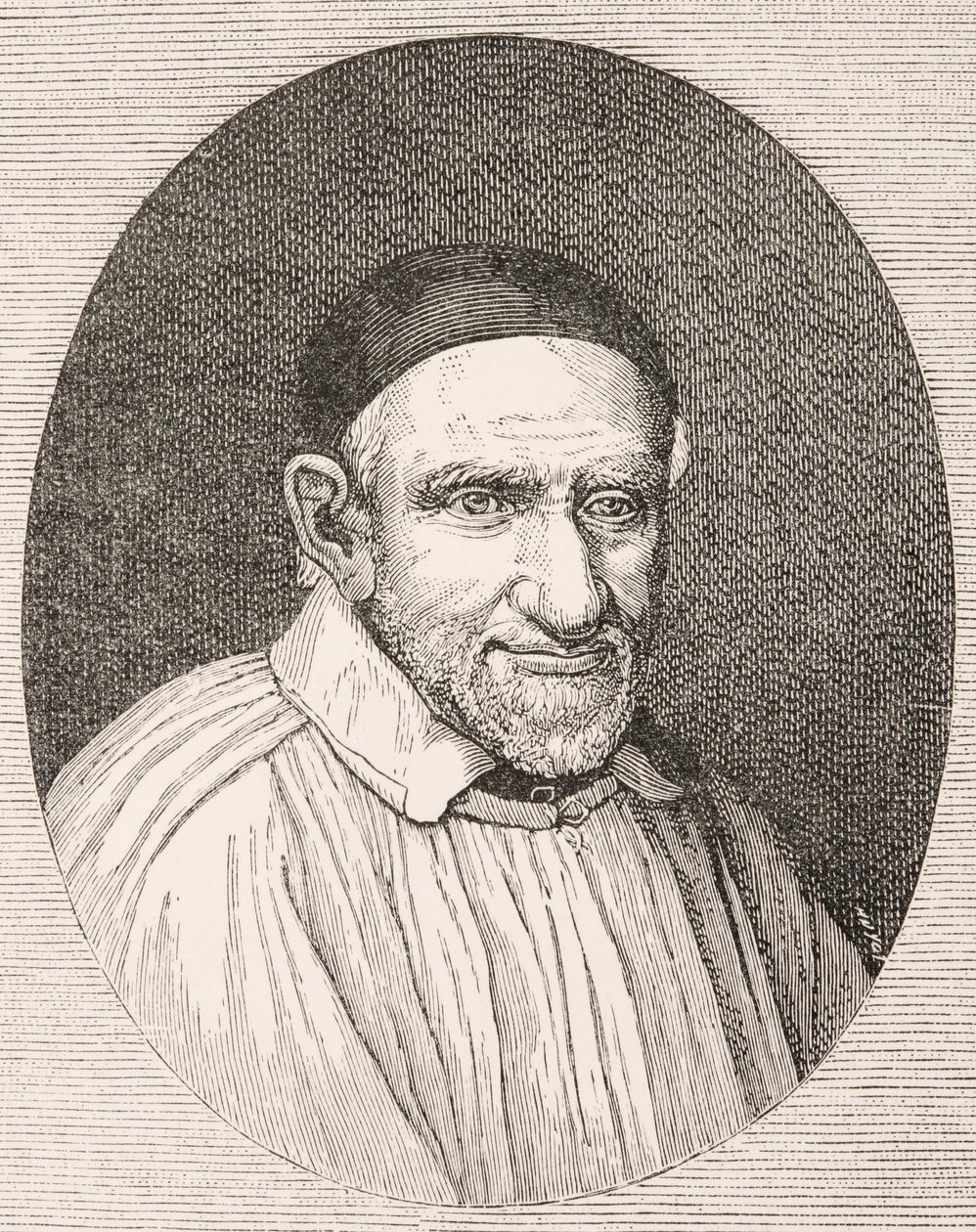 Saint Vincent de Paul, French Catholic Priest and Saint (after a work by Simon Francois) by Paul Lacroix