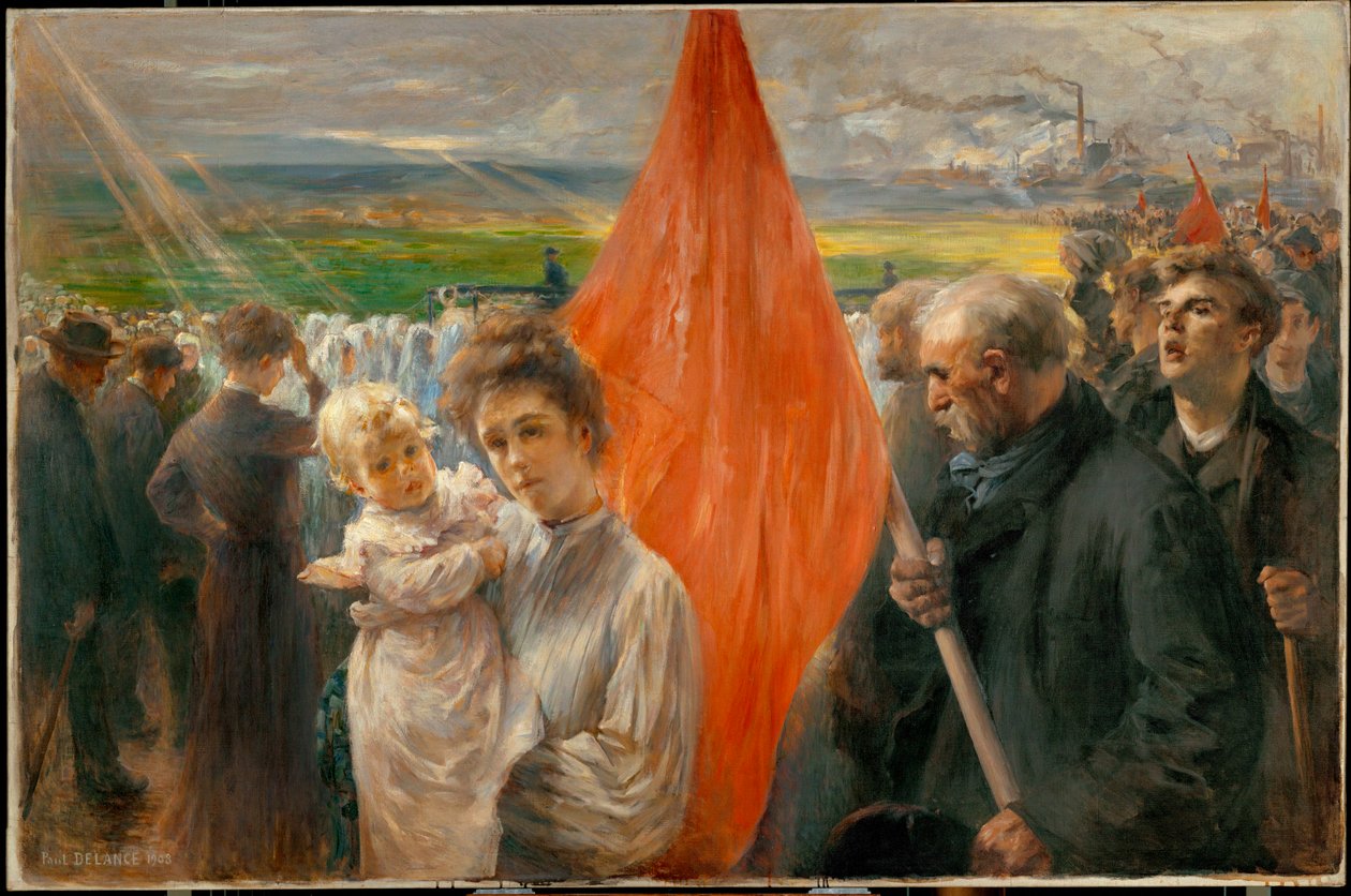 Strike at St. Ouen by Paul Louis Delance