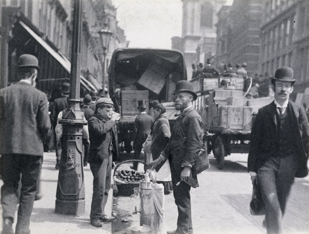 Sherbet or Water Seller in Cheapside, 1893 by Paul Martin