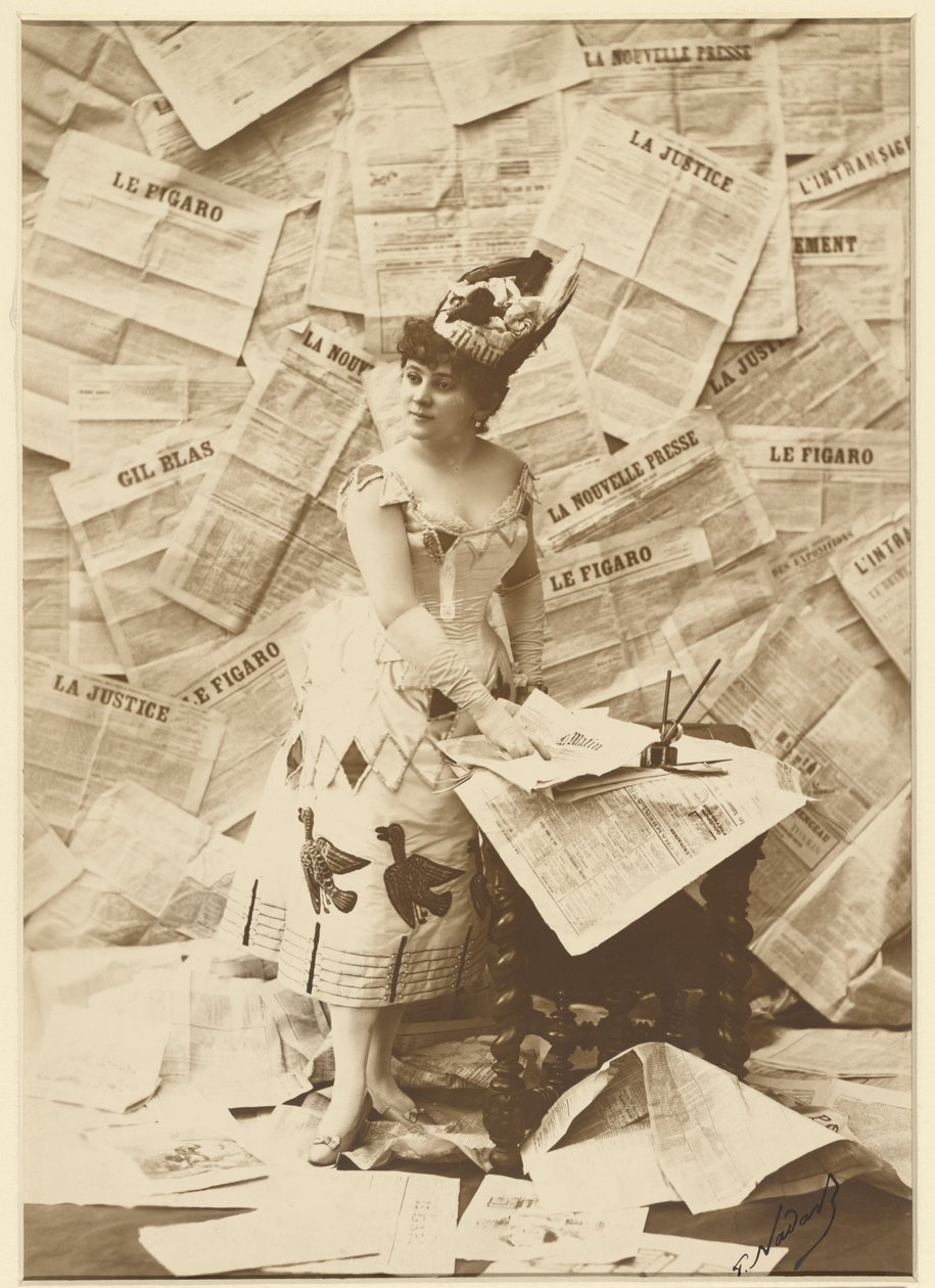 Mlle Beaumaine, Théâtre des Variétés by Paul Nadar