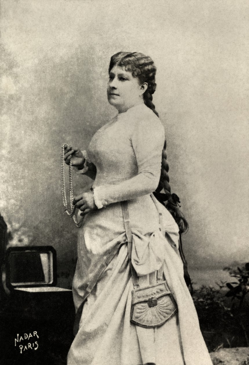 Portrait of Marie Felix, Miolan, Carvalho by Paul Nadar