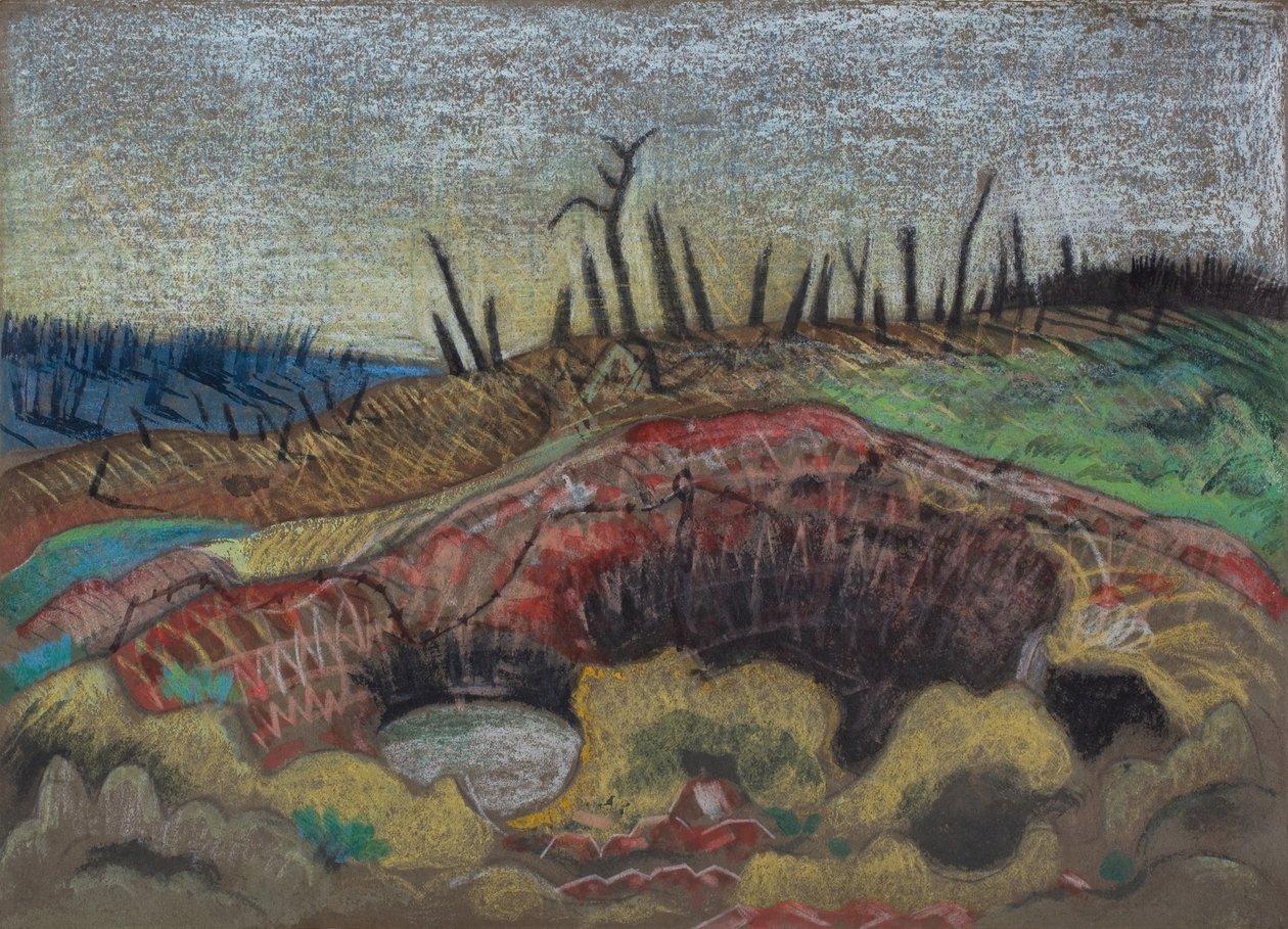 A Farm, Wytschaete by Paul Nash