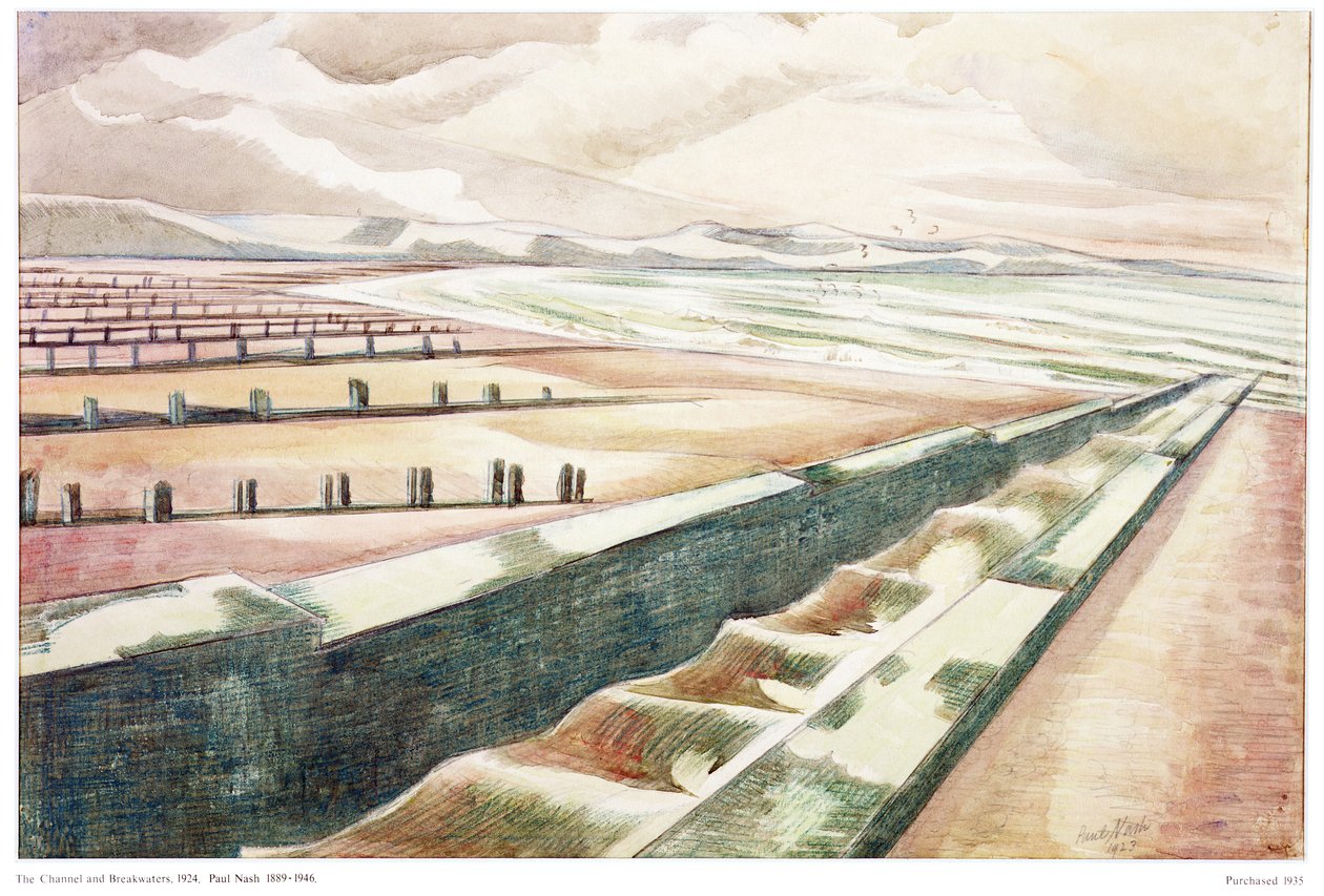 Channel and Breakwater by Paul Nash