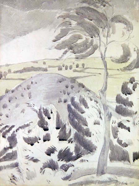 Hill and Tree by Paul Nash
