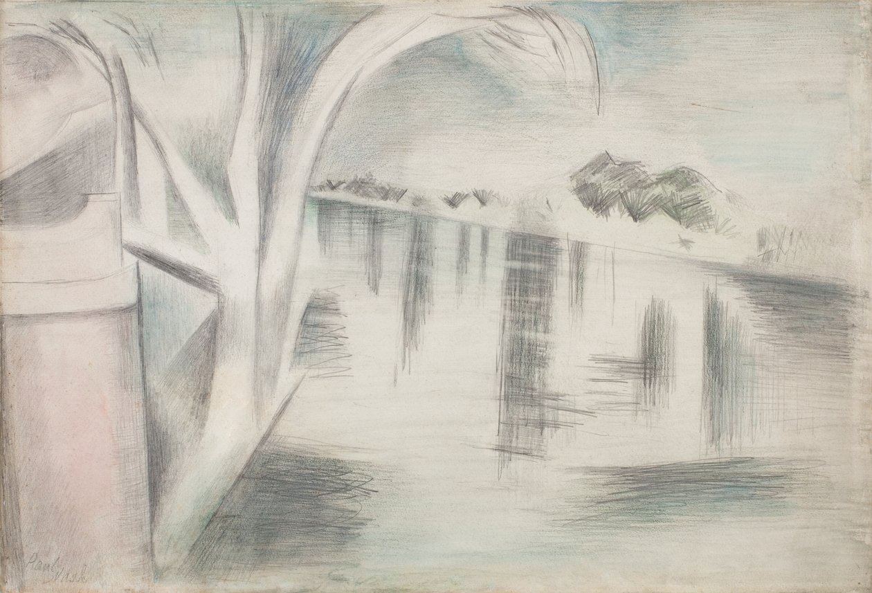 River and Trees by Paul Nash