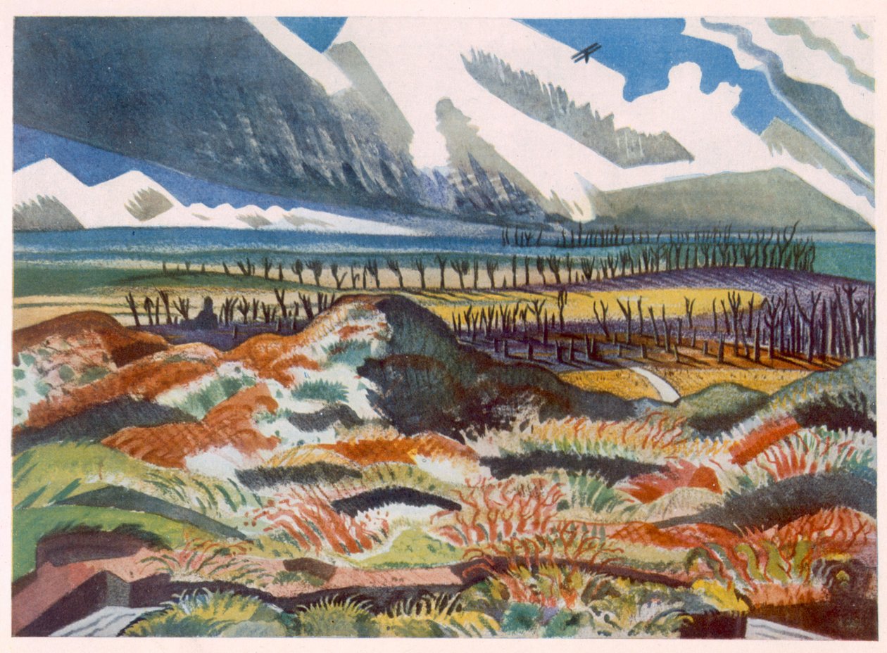 Ruined Country, Vimy, from British Artists at the Front, Continuation of The Western Front, Part Three, Paul Nash by Paul Nash