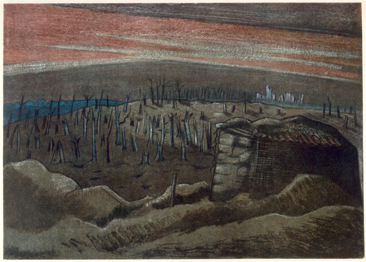 Sanctuary Wood, from British Artists at the Front, Continuation of The Western Front, Part Three, Paul Nash by Paul Nash
