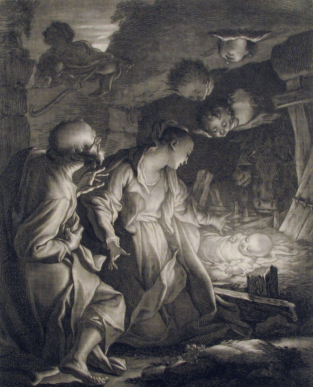 Nativity, 1727 by Paul Ponce Antoine Robert