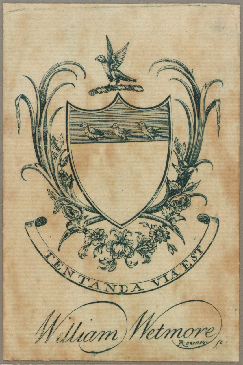 William Wetmore Bookplate by Paul Revere