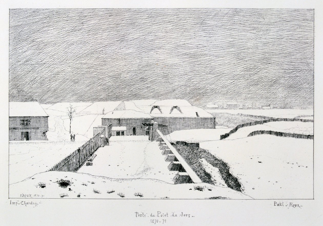 Porte du Point du Jour, Siege of Paris, 1870-1871 by Paul Roux