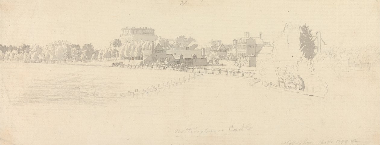 Nottingham Castle by Paul Sandby