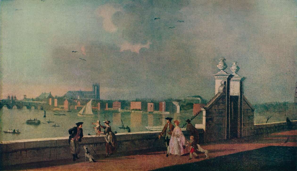 View from the Terrace of Old Somerset House by Paul Sandby
