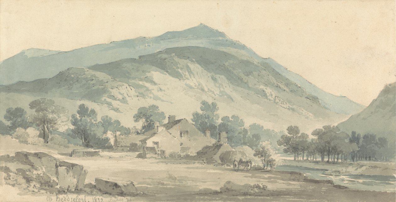 Landscape at Beddgelert, North Wales by Paul Sandby Munn