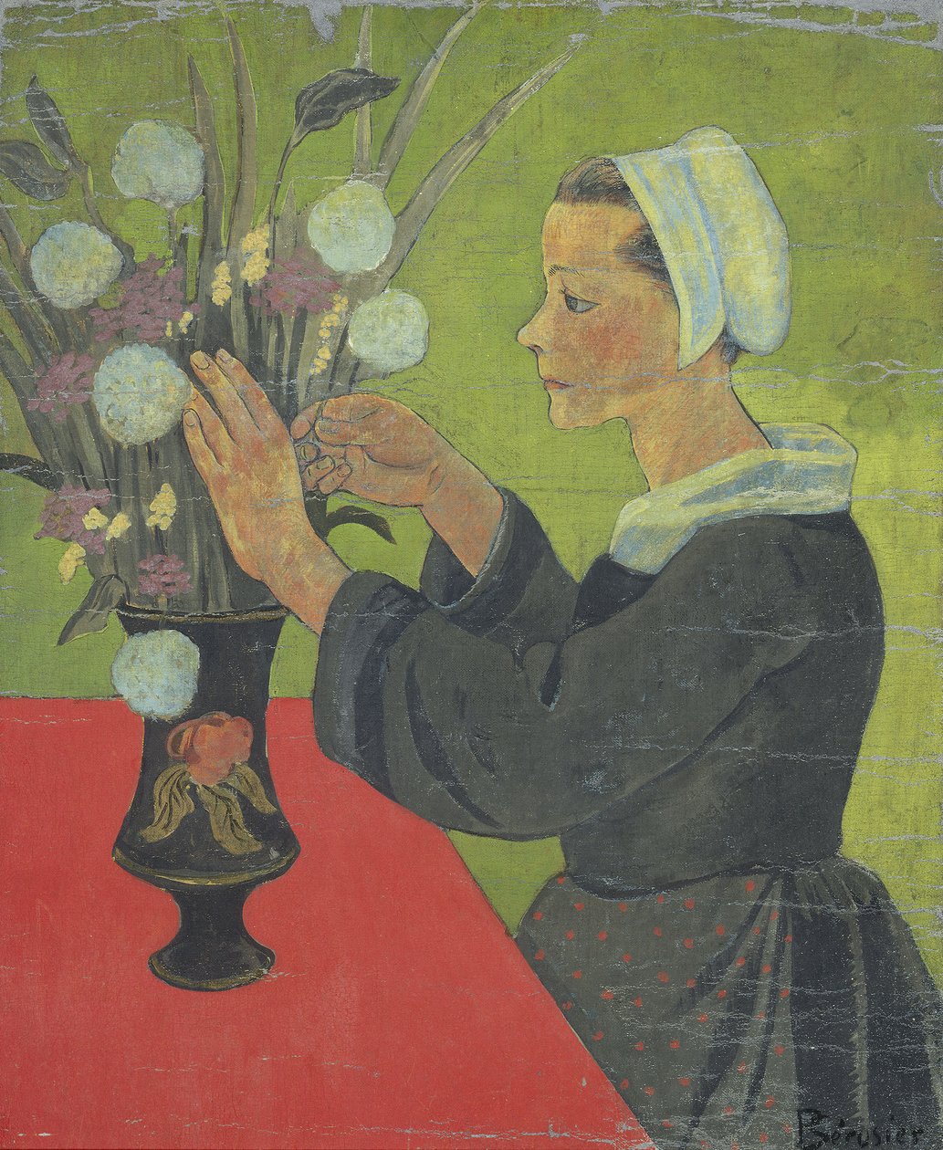 Breton Woman with Bouquet (Huelgoat) by Paul Sérusier
