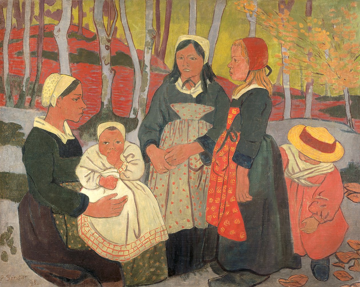 Bretons In The Forest Of Huelgoat by Paul Sérusier