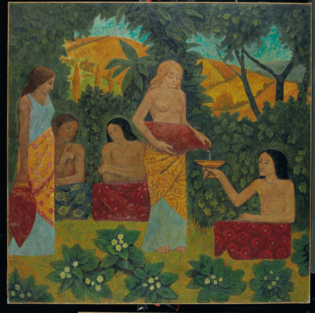 Libations, Five Figures in a Mythical Forest by Paul Sérusier