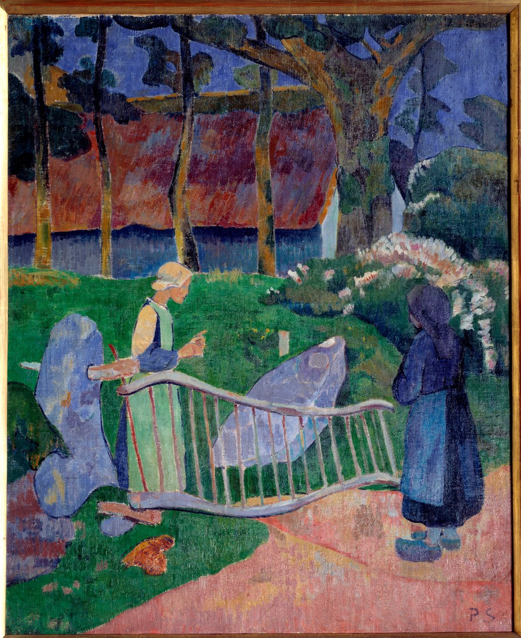 The flower barrel or the pouldu by Paul Sérusier