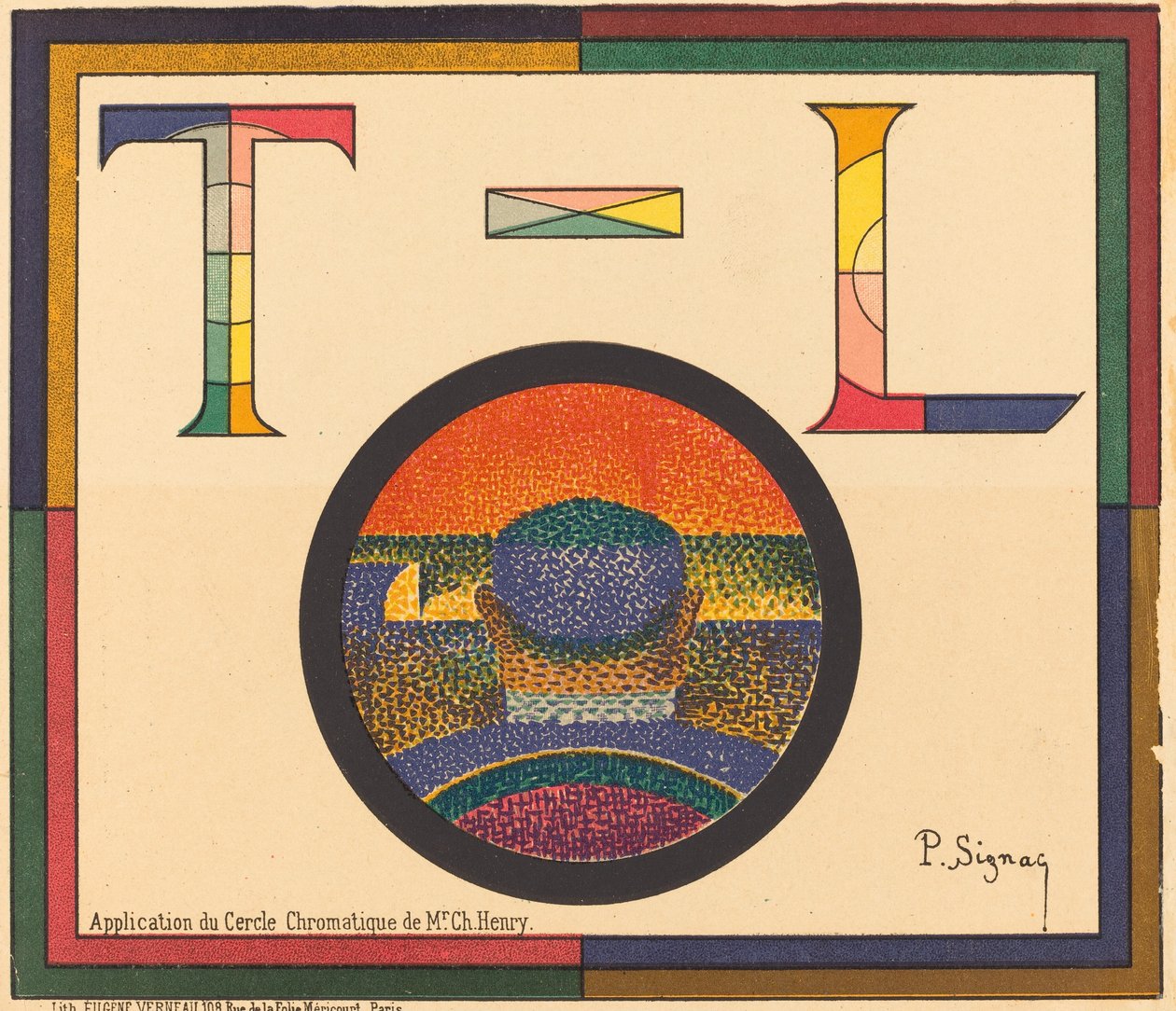 Application of the Chromatic Circle by Mr. Ch. Henry by Paul Signac