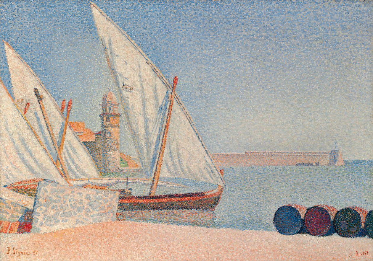 Collioure, Les Balancelles, 1887 by Paul Signac