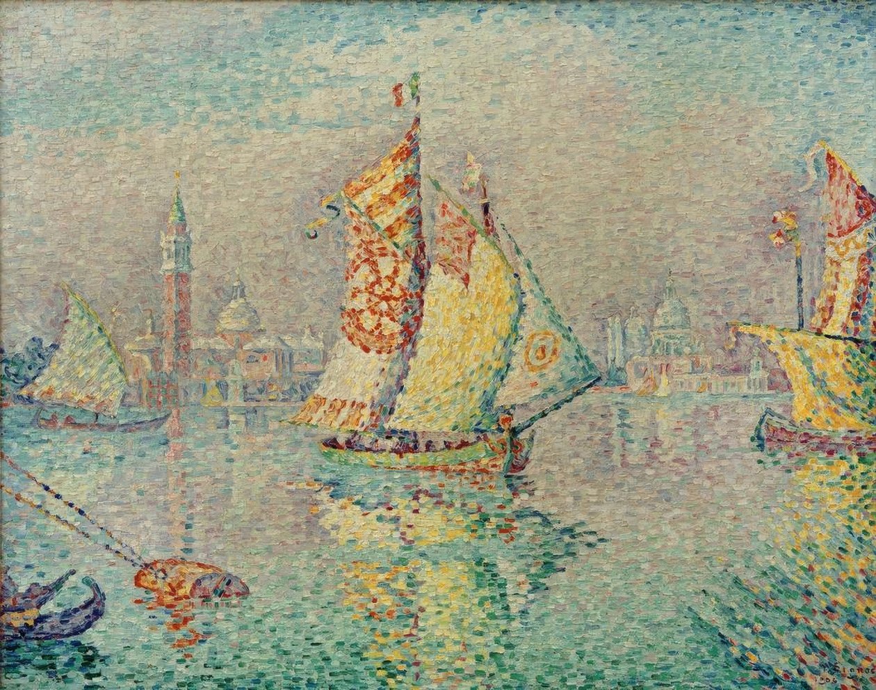 Lagoon, Yellow Sail by Paul Signac