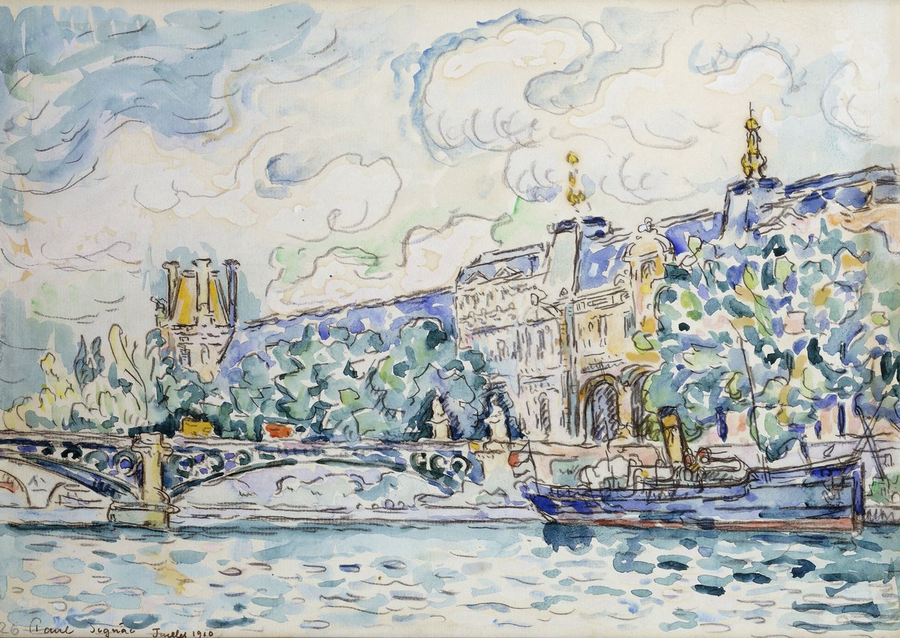 Le Palais du Louvre by Paul Signac
