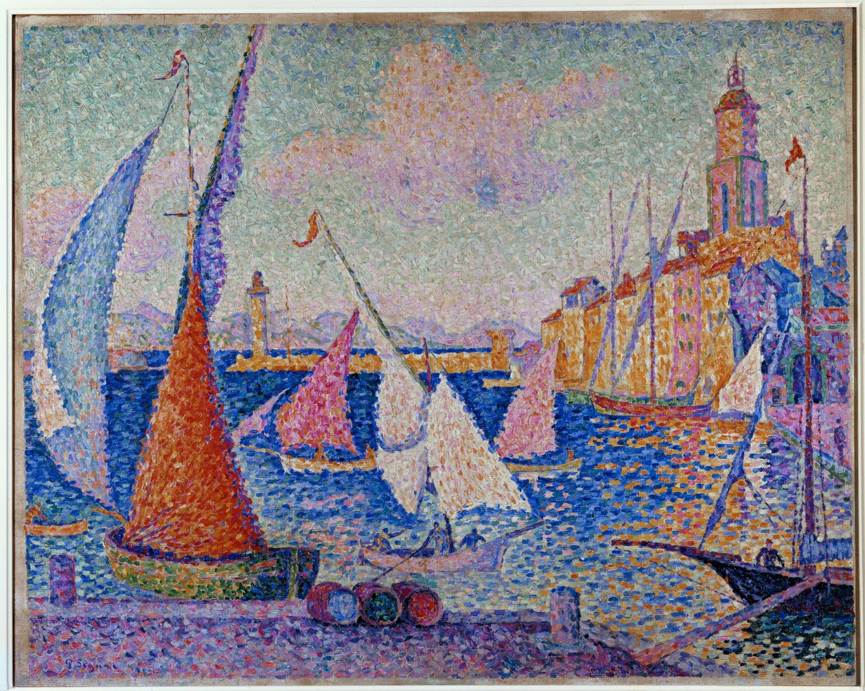 The Quay. St. Tropez by Paul Signac