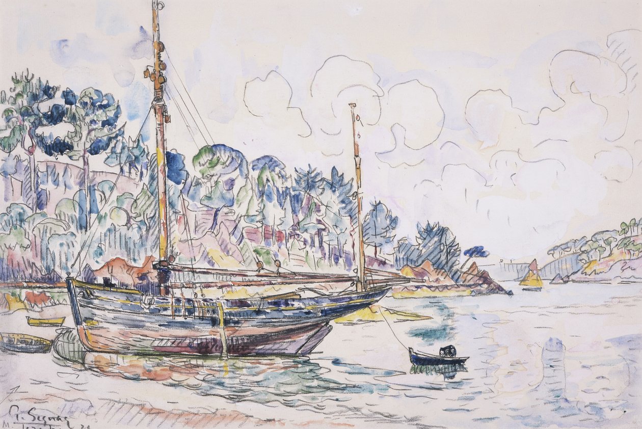 Lézardrieux: the Coast by Paul Signac