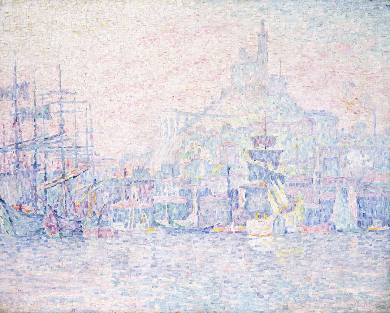 Marseille, La Bonne Mere, Morning Mist, 1907 by Paul Signac
