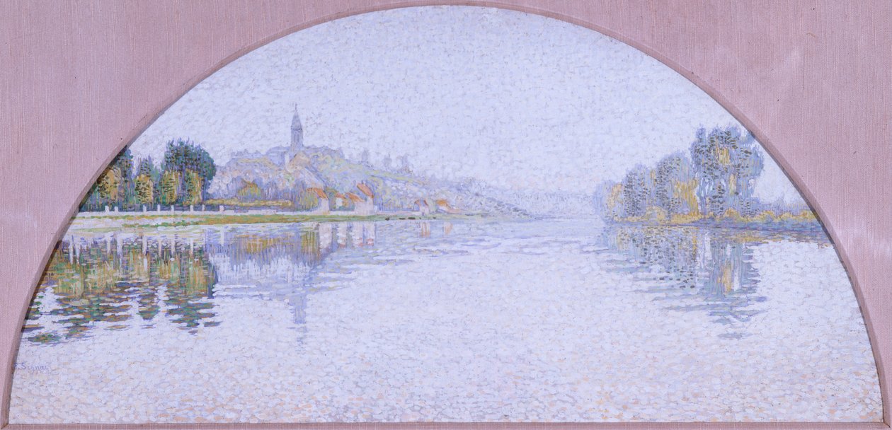 The Seine at Herblay by Paul Signac