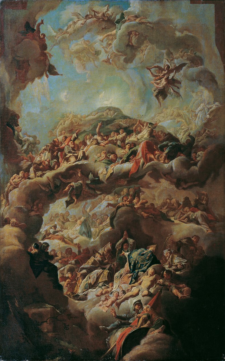The Adoration of the Lamb by the 24 Elders by Paul Troger