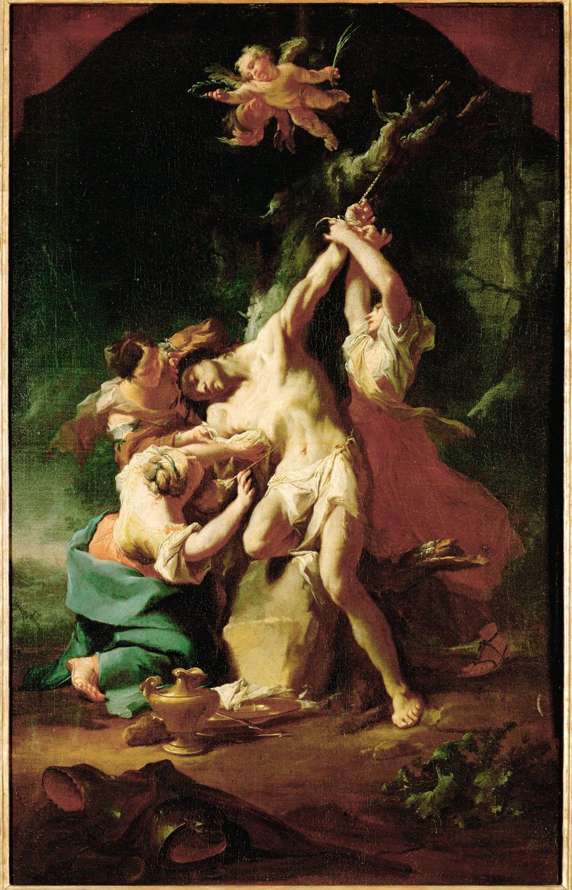 Saint Sebastian and the Women by Paul Troger