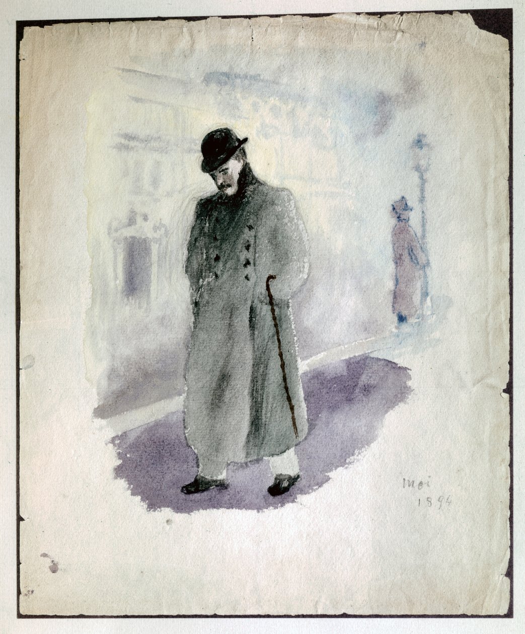 Paul Valéry: Self-portrait. 1894 by Paul Valery