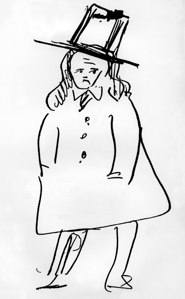 Portrait of French poet, Charles Baudelaire by Paul Verlaine