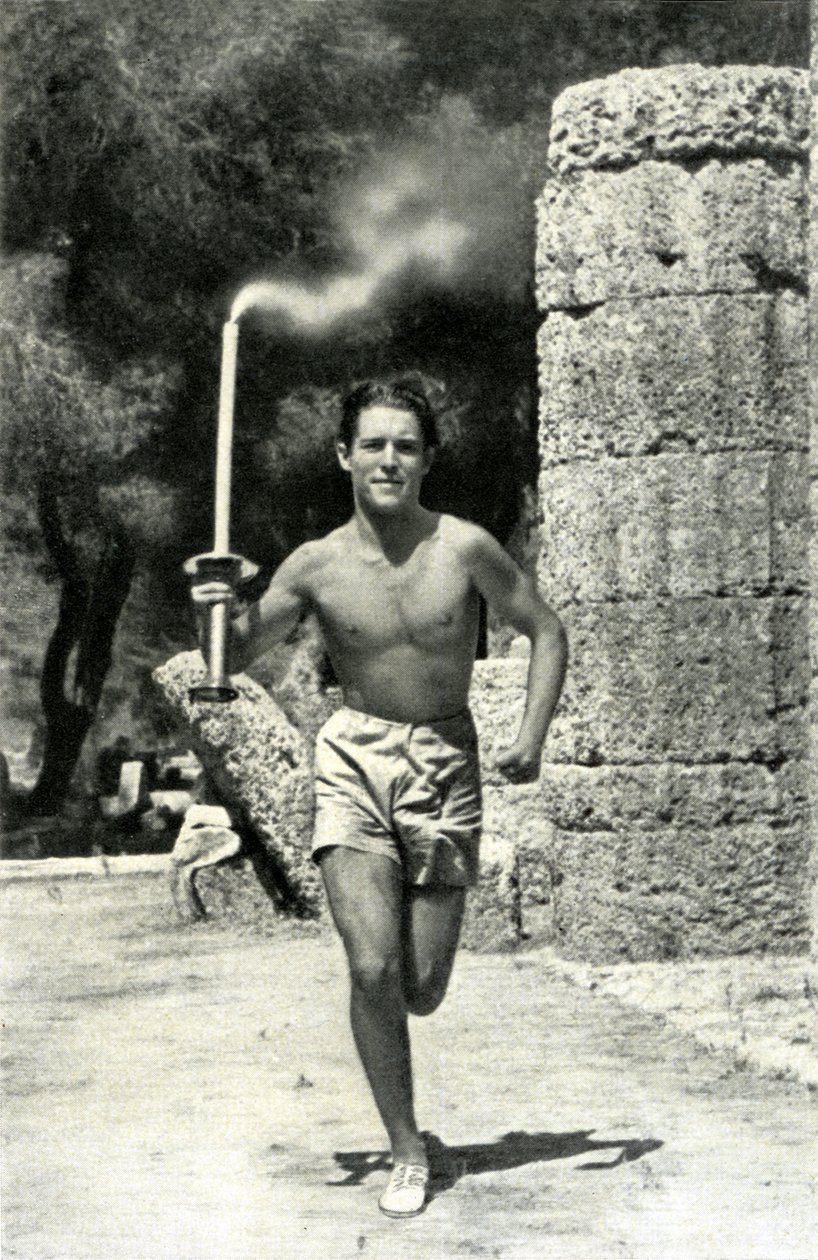 Konstantin Kondylis First Torchbearer for the Berlin Olympics by Paul Wolff