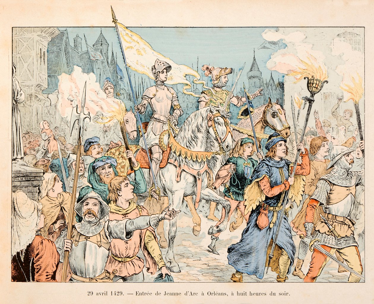 Illustration taken from the book Jeanne d