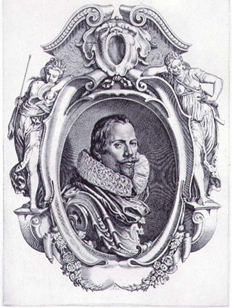 Self Portrait, Engraved by Simon de Passe by Paul van (after) Somer