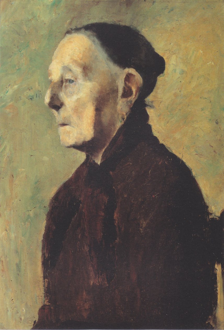 Bust of an Old Woman in Profile by Paula Modersohn Becker