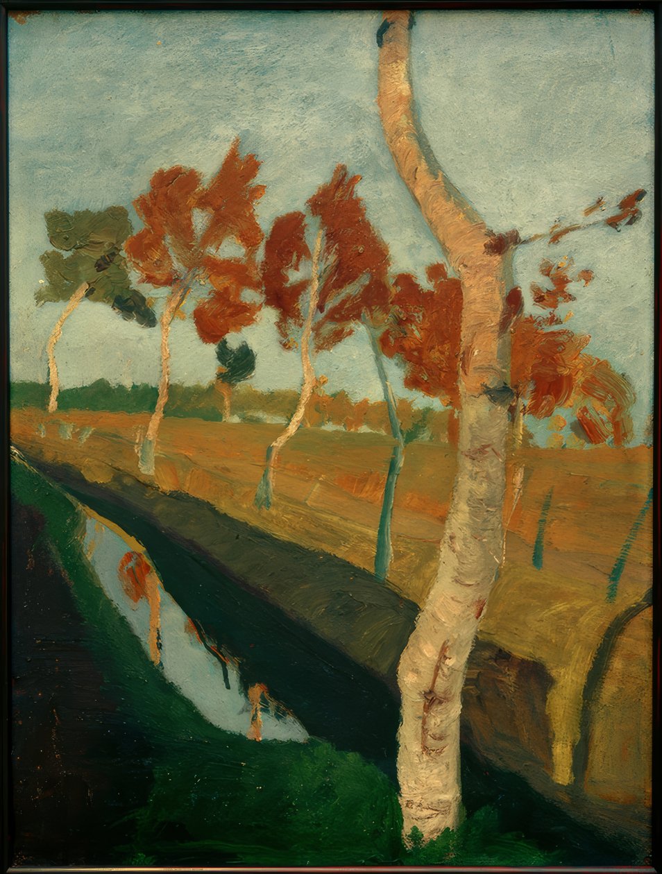 Birches by the Moor Ditch by Paula Modersohn Becker